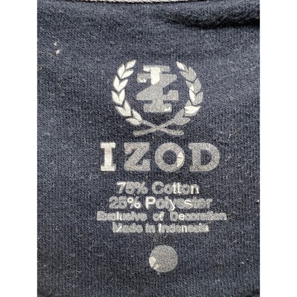 IZOD Men's Charcoal Gray Half Zip Stand Collar Long Sleeve Sweater SZ M - Picture 10 of 13